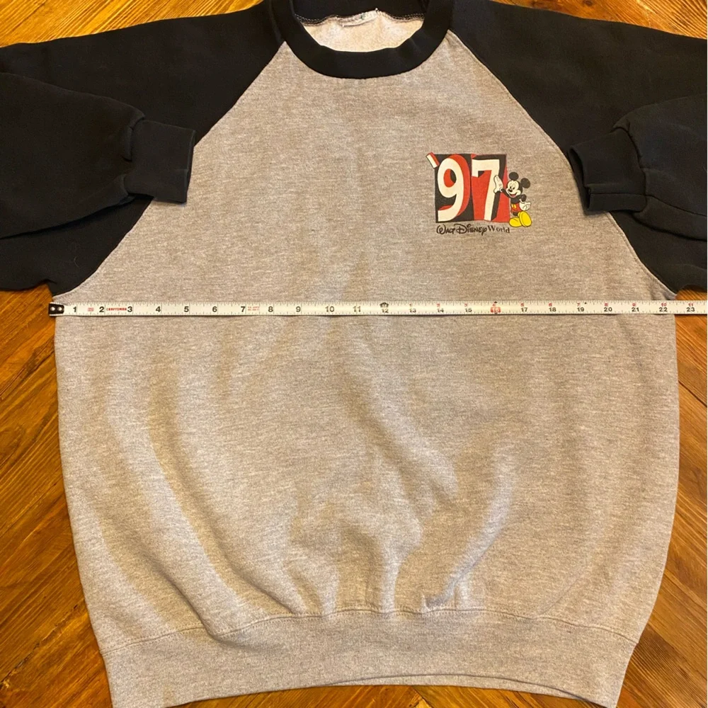 Disney Gray and Black Mickey Mouse 97 Sweatshirt - Picture 4 of 7